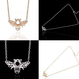Jewelry - SILVER HONEY BEE PENDANT NECKLACE NEW Jewelry - SILVER HONEY BEE PENDANT NECKLACE NEW